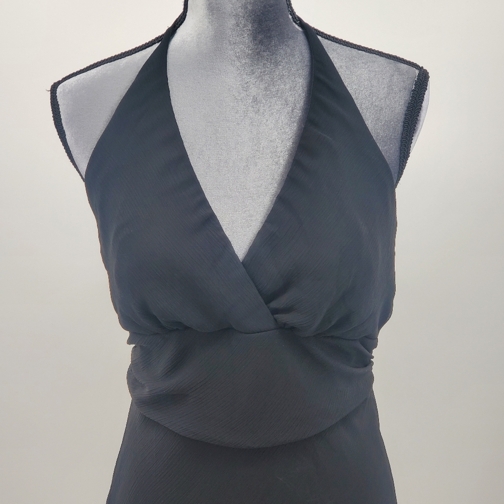 ♧♧ Rabbit Rabbit Rabbit Halter Neck Chiffon Dress Size 12 - Picture 3 of 9